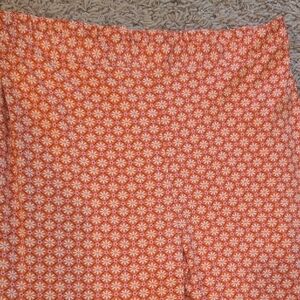 Wild Fable Orange Floral Boot Cut Pants